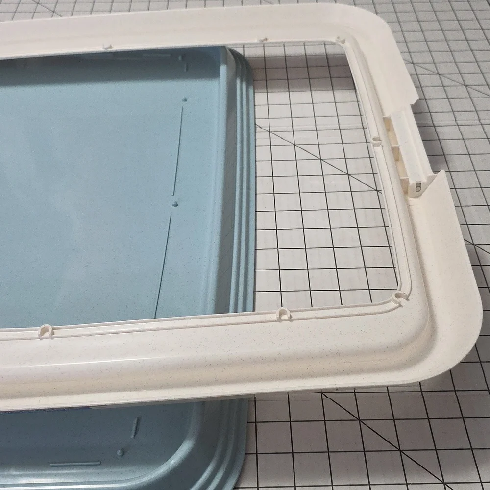 Light Blue and White‎ Tray, Neat'n Dry Floor Protection Tray, Gently Preloved